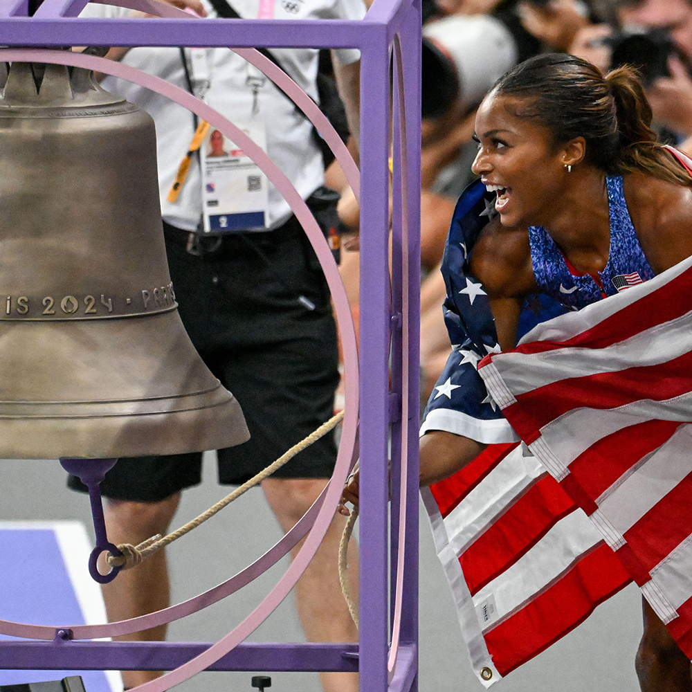 Ringing Olympic Bell